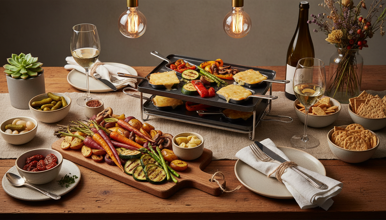 découvrez notre recette de raclette végétarienne, alliant saveurs gourmandes et ingrédients frais pour un repas convivial et savoureux.