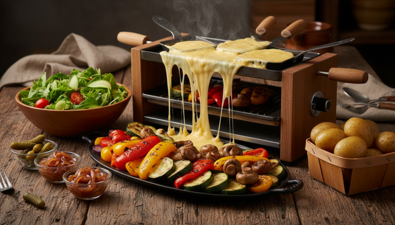 découvrez une délicieuse raclette végétarienne alliant saveurs gourmandes et ingrédients frais pour un repas convivial et réussi. idéal pour les amateurs de cuisine saine et savoureuse.