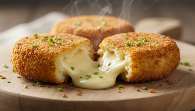 découvrez nos délicieuses croquettes de pommes de terre fondantes, garnies de fromage à raclette fondant, parfaites pour un apéritif gourmand et réconfortant.