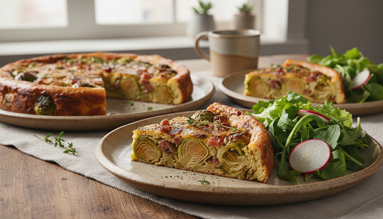 découvrez notre recette saine et gourmande de clafoutis léger aux choux de bruxelles, idéale pour un repas savoureux et équilibré.