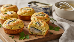 découvrez notre recette simple et savoureuse de mini clafoutis légers à la sardine en conserve, parfaits pour un apéritif gourmand et rapide à préparer.