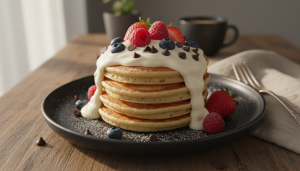 découvrez la recette ultime des pancakes moelleux à la crème de fromage frais et éclats de chocolat, une gourmandise irrésistible pour des petits déjeuners ou goûters savoureux.