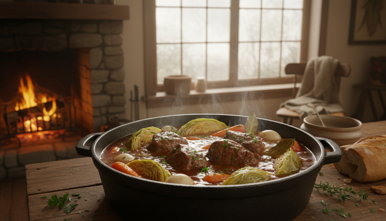 découvrez notre recette simple et savoureuse de ragoût de bœuf au chou, un plat réconfortant parfait pour toutes les occasions.