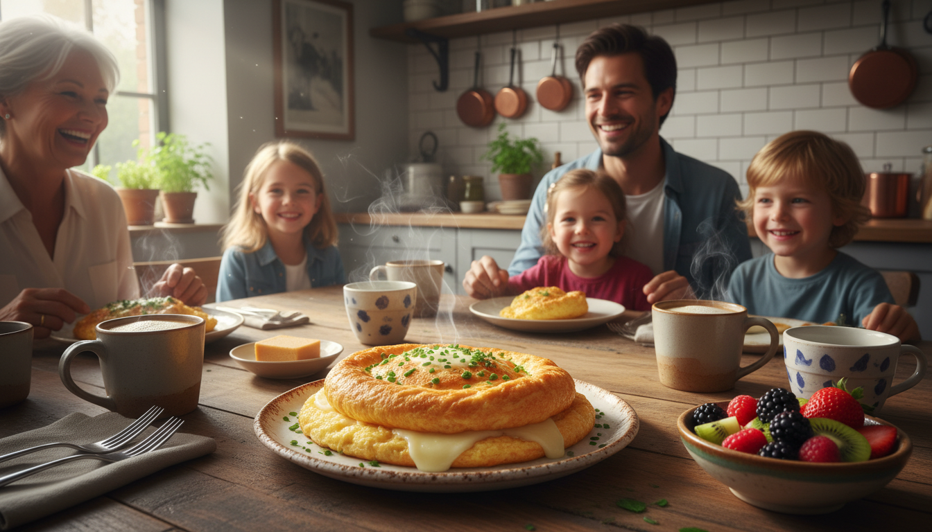 découvrez comment préparer en seulement 15 minutes une délicieuse omelette soufflée au comté, un plat léger et fondant qui réunit toute la famille autour de moments conviviaux.