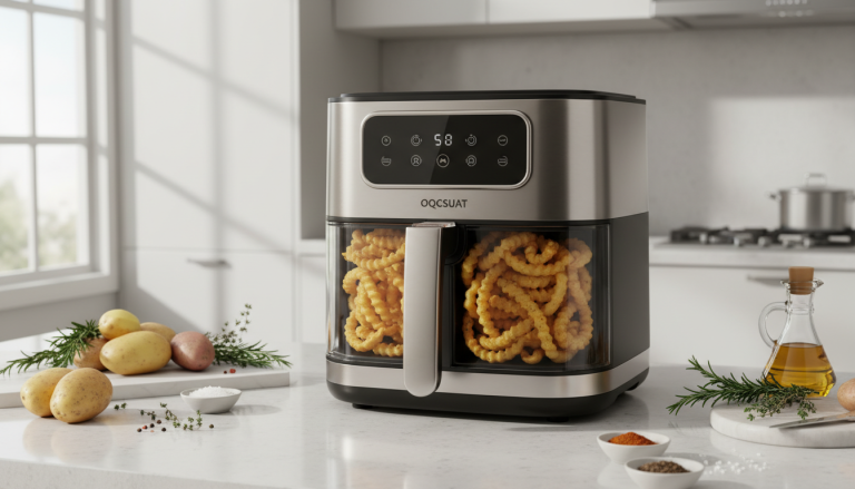 découvrez notre essai complet de la friteuse sans huile oqcsuat 10l à double compartiment, alliant efficacité et polyvalence pour une cuisson saine et rapide.