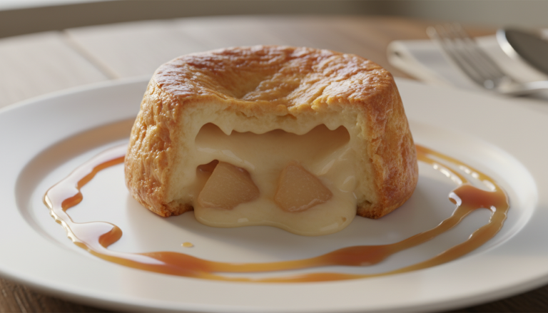 découvrez notre fondant aux poires, un dessert raffiné alliant un cœur fondant à une croûte dorée, pour une douceur délicieusement tendre et gourmande.