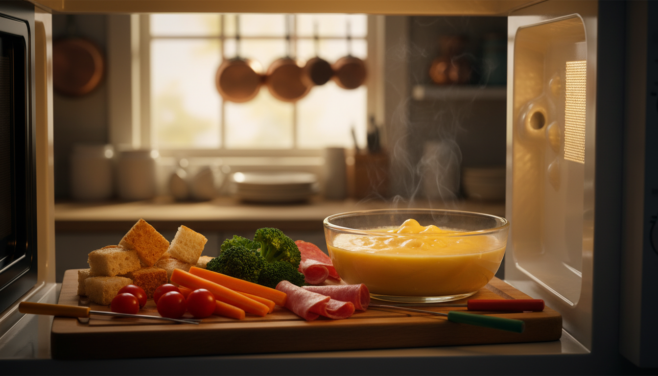 découvrez la fondue minute au micro-ondes, une recette rapide et gourmande pour savourer un plat convivial en un rien de temps. simple, délicieux et parfait pour toutes les occasions.