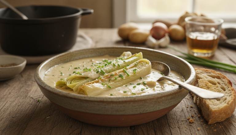 découvrez notre fondue de poireaux onctueuse, l'accompagnement idéal pour sublimer riz et poisson tout en séduisant même les palais les plus difficiles.