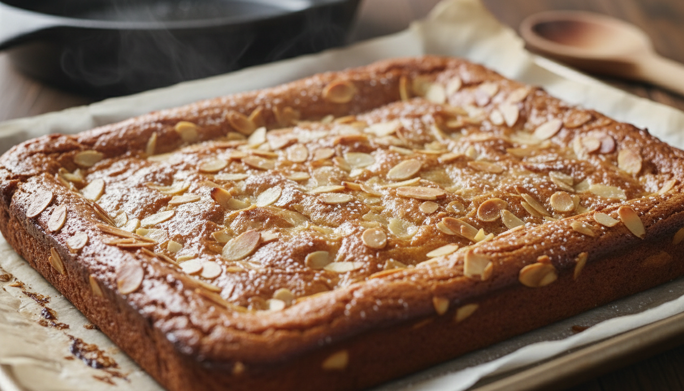 découvrez notre frangipane revisitée façon brownie, alliant une texture fondante et un goût d'amande irrésistible, pour le plaisir de tous les gourmands.