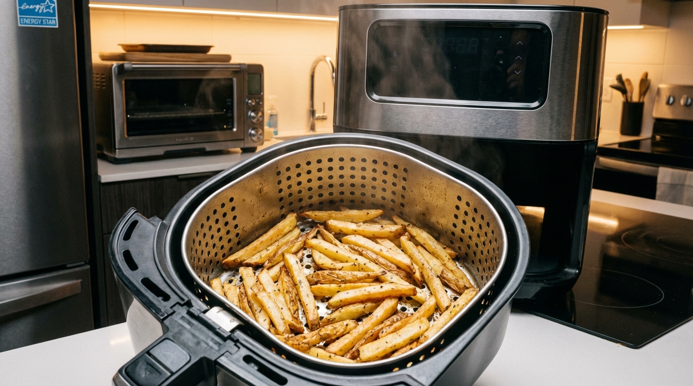 comparez la friteuse, le four et l'airfryer pour découvrir quel appareil de cuisson est le plus économique et adapté à votre budget.