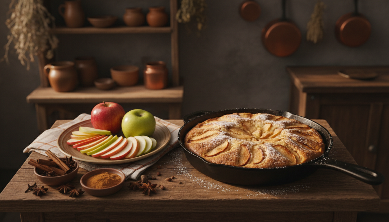 découvrez la recette express du gâteau aux pommes à la poêle, sans four, pour un dessert rapide et gourmand qui ravira toute la famille.