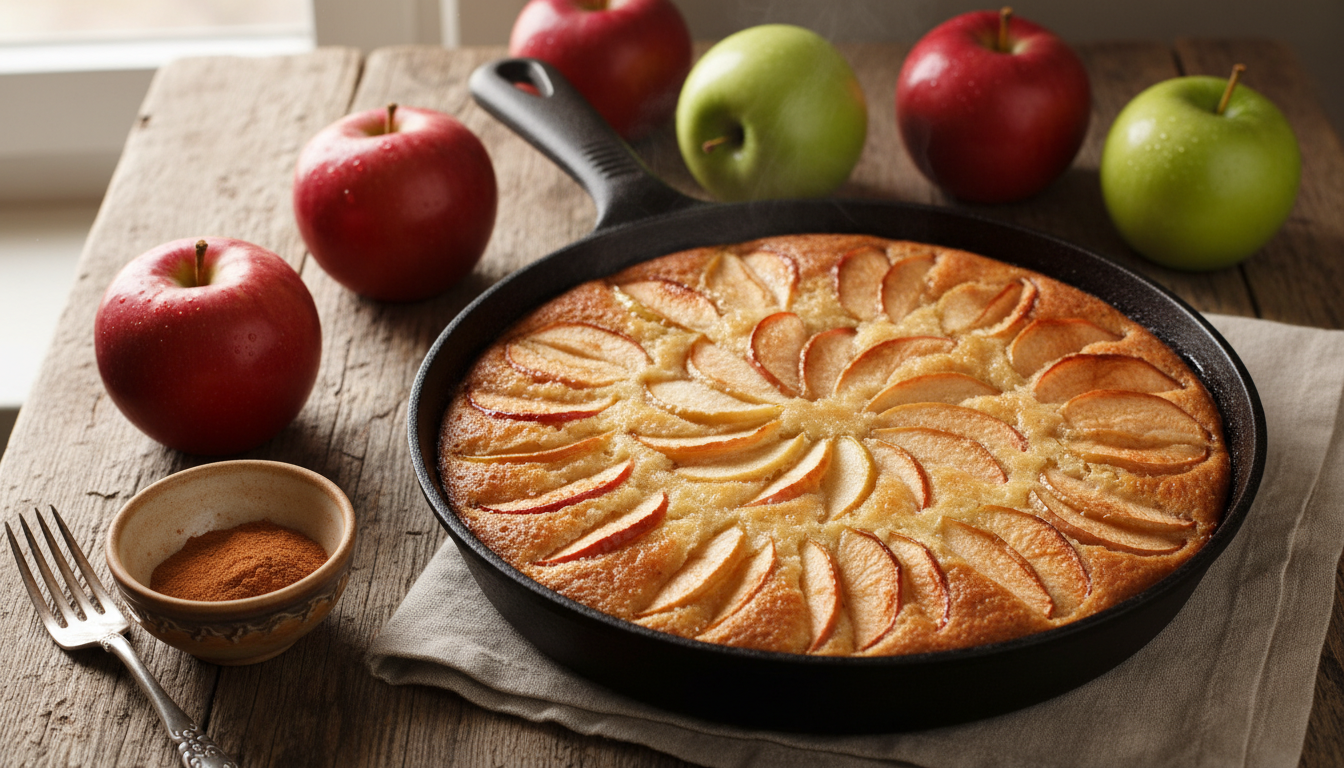 découvrez notre recette express de gâteau aux pommes à la poêle, sans besoin de four, pour savourer un moment de douceur et de plaisir en un rien de temps.