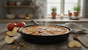 découvrez notre recette express de gâteau aux pommes à la poêle, sans four, pour un dessert moelleux et savoureux à partager en toute simplicité.