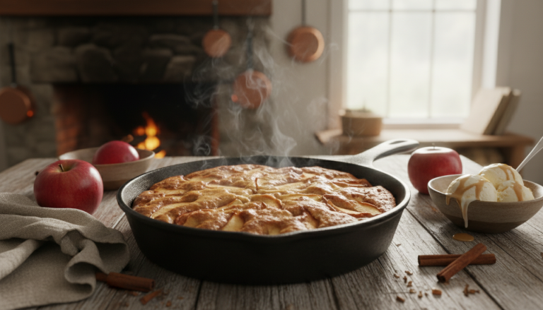 découvrez notre recette express de gâteau aux pommes à la poêle, sans four, pour un dessert gourmand et réconfortant à préparer en un rien de temps.