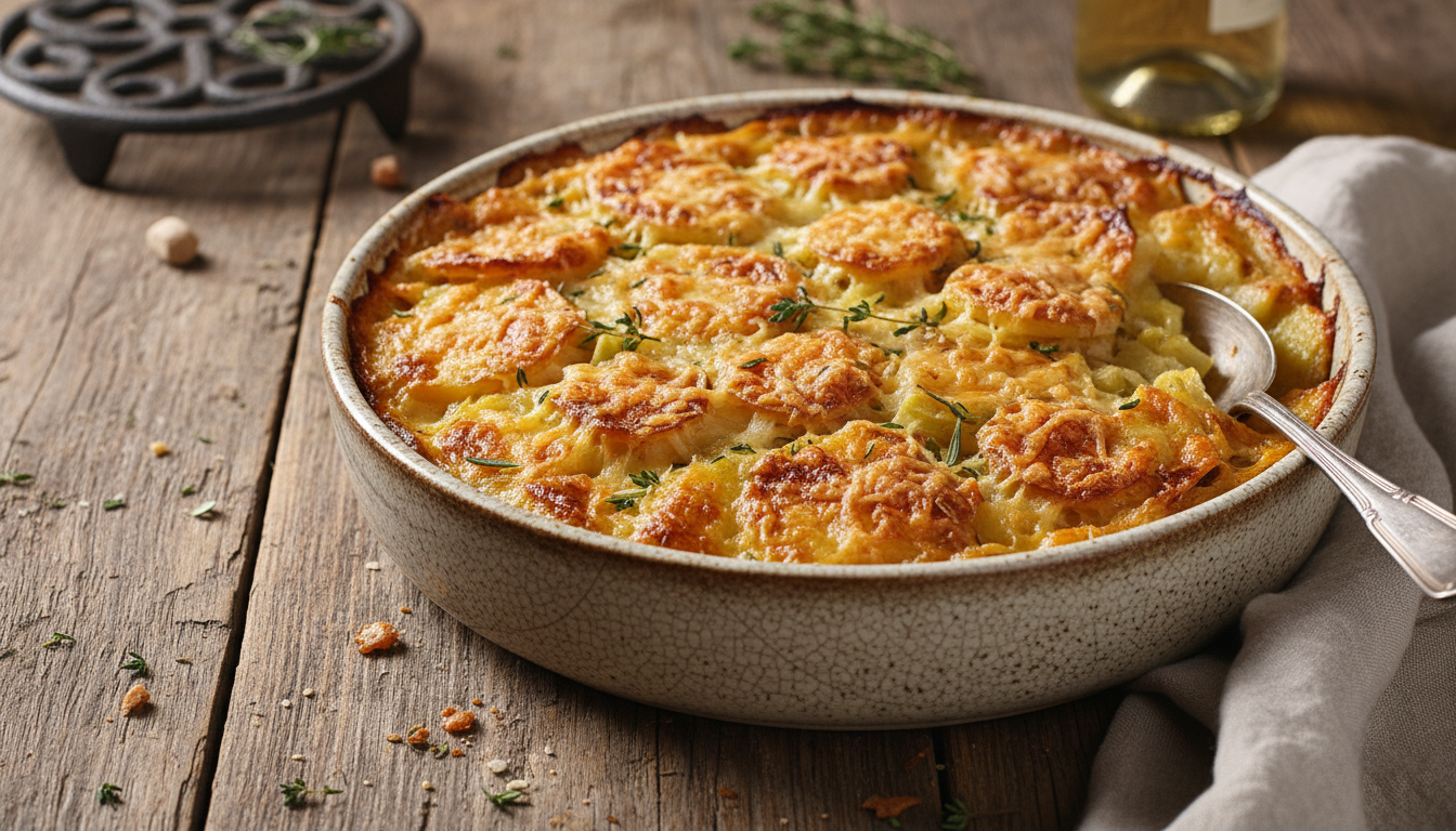 découvrez le gratin de pommes de terre aux poireaux, un classique rustique et réconfortant qui séduit cet hiver, rivalisant avec les lasagnes pour réchauffer vos repas en famille.