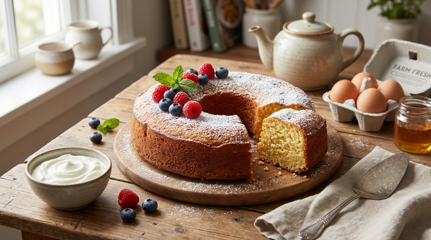 découvrez l'incroyable succès de son gâteau au yaourt sans farine qui fait sensation sur internet. une recette simple, légère et délicieuse qui enflamme la toile !