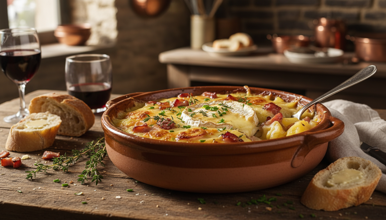 découvrez une recette originale de tartiflette revisitée avec du camembert fondant, pour un plat savoureux et réconfortant qui séduira vos papilles.