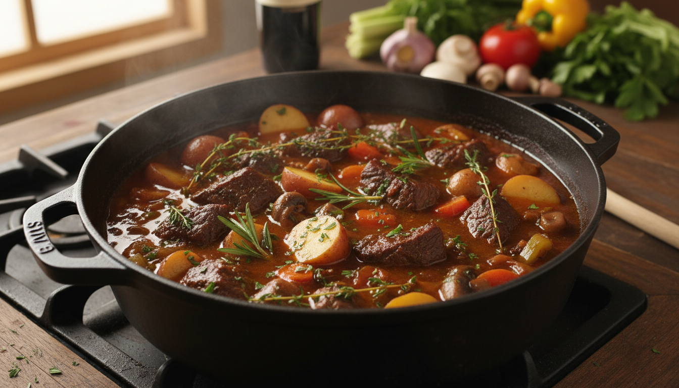découvrez la cocotte hivernale, un plat réconfortant alliant sauce onctueuse, viande fondante et moments conviviaux à partager en famille ou entre amis lors des froides soirées d'hiver.