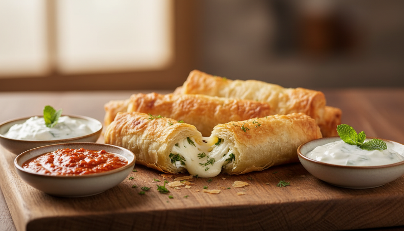 découvrez ma recette express de roulés croustillants à la pâte filo, prêts en 15 minutes, parfaits pour un apéro réussi et gourmand.