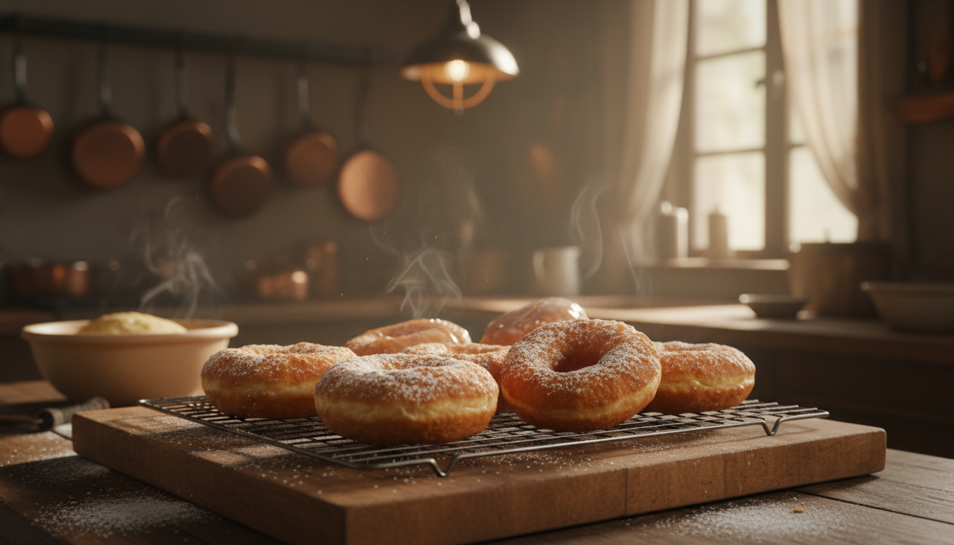 découvrez l'arôme envoûtant des beignets de grand-mère, une fragrance irrésistible qui emplit la maison, éveillant l'appétit avant même la première fournée.
