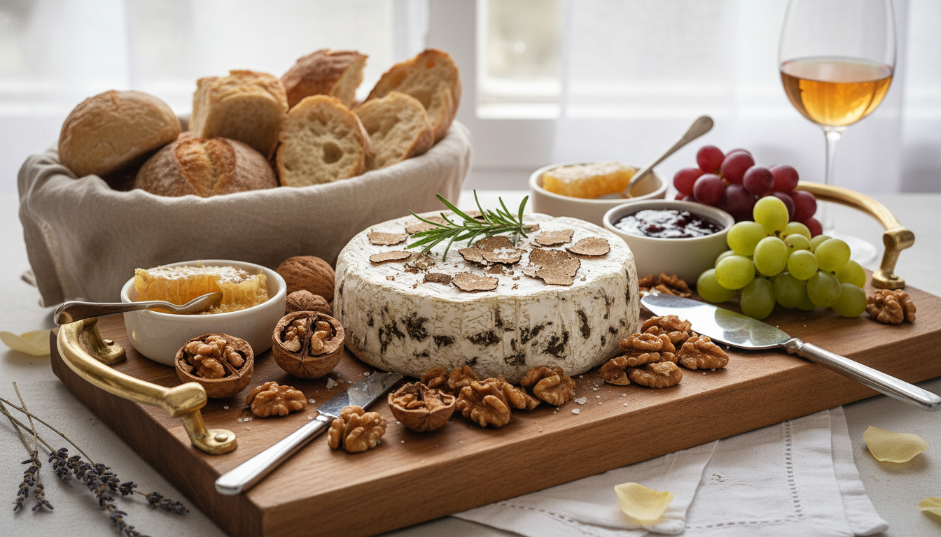 découvrez le brie truffé maison de noémie honiat, une délicieuse alliance d'élégance et de gourmandise à prix doux, parfaite pour sublimer votre plateau de fromages.