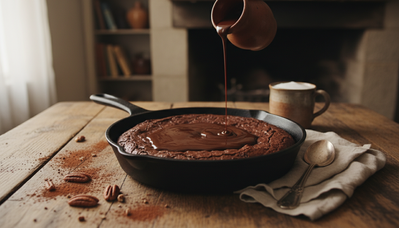 découvrez la recette du brownie rustique à la poêle, une gourmandise chaleureuse parfaite pour réchauffer vos soirées d'hiver et séduire vos papilles avec sa texture fondante et son goût intense.