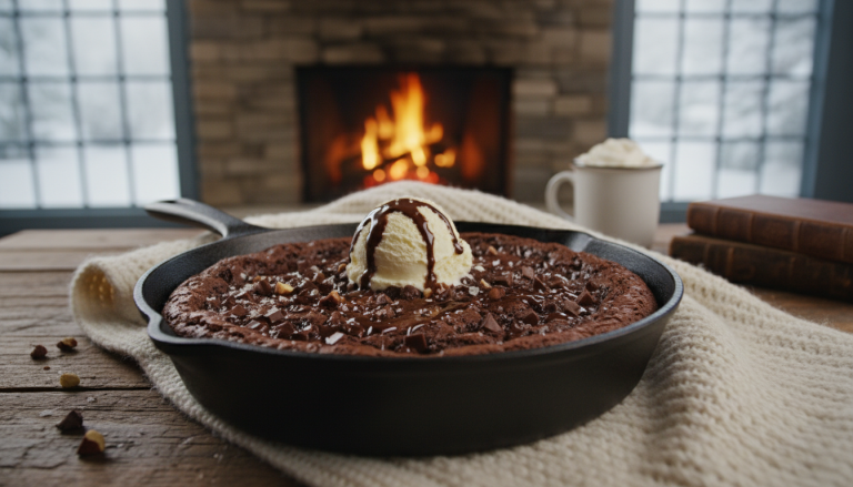 découvrez le brownie rustique à la poêle, une gourmandise chaleureuse idéale pour réchauffer vos soirées d'hiver et séduire vos papilles avec sa texture fondante et son goût riche.