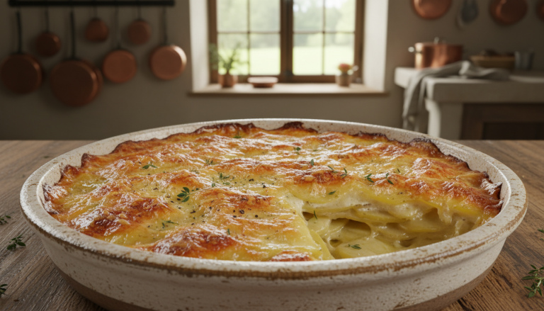 découvrez notre recette de gratin hivernal aux pommes de terre fondantes, sans crème ni fromage, pour un plat réconfortant et léger à savourer en toute saison.