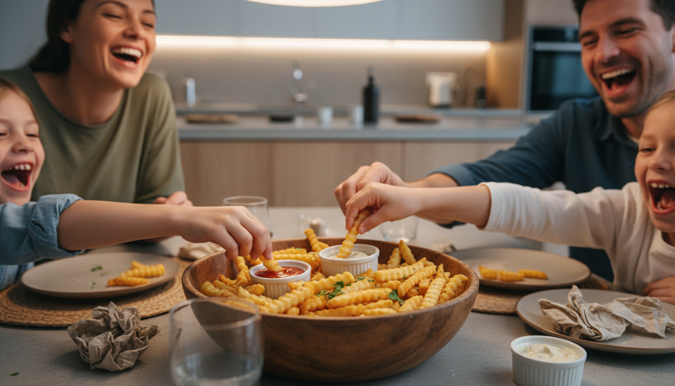 découvrez le secret ultime pour des frites airfryer parfaites grâce à une astuce simple avec de l'eau chaude qui révolutionnera vos snacks maison.