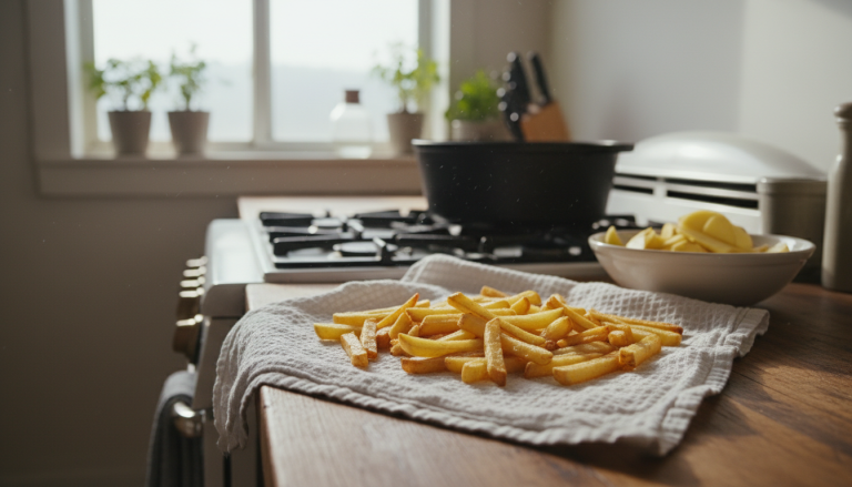 découvrez l'astuce surprenante de l'eau chaude pour des frites airfryer croustillantes et parfaitement réussies à chaque fois.