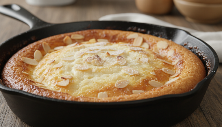 découvrez le secret du gâteau au yaourt à la poêle de grand-mère, avec sa texture dorée et fondante unique que même le four ne peut égaler.