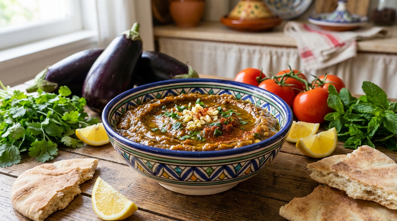 découvrez le secret irrésistible du caviar d’aubergine marocain, une recette savoureuse qui séduit tous les palais grâce à ses saveurs authentiques et généreuses.