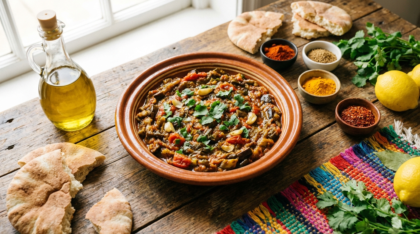 découvrez le secret irrésistible du caviar d’aubergine marocain, une recette authentique qui séduit les palais par ses saveurs riches et sa texture onctueuse.