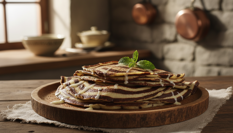 découvrez la recette secrète des crêpes zébrées de grand-mère, un dessert doux et gourmand qui émerveille les papilles dès la première bouchée.