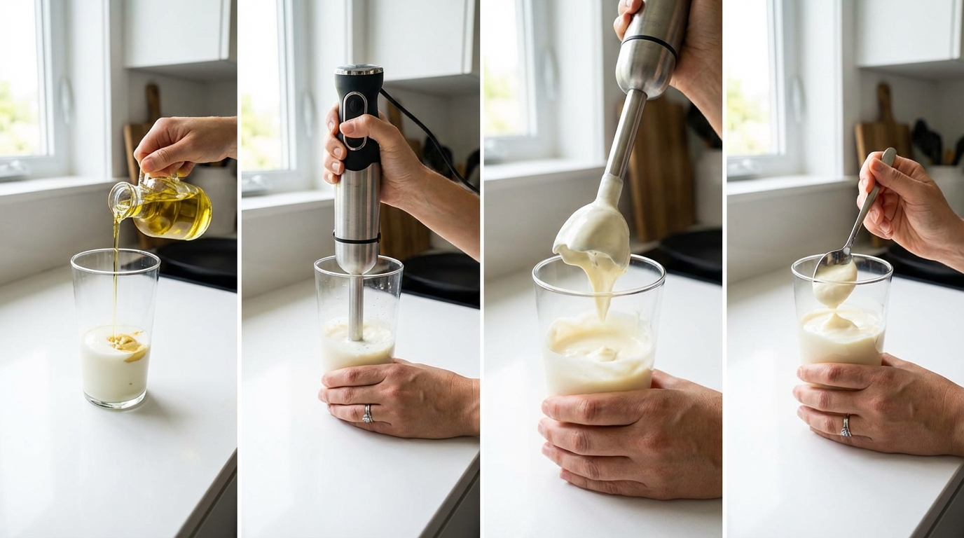 découvrez notre recette secrète de mayonnaise inratable sans œuf, facile et rapide à réaliser pour un résultat parfait à chaque fois.