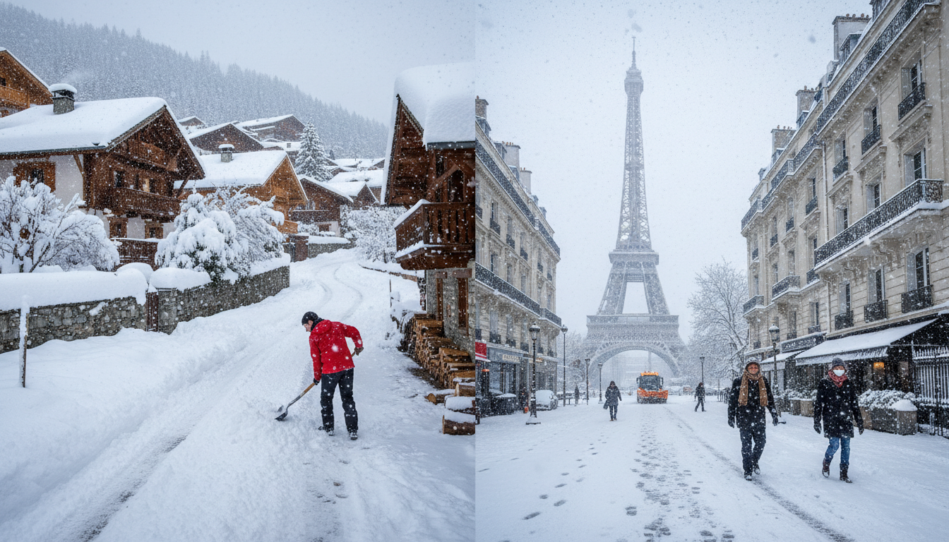 météo france prévoit jusqu'à 18 cm de neige dans plusieurs régions françaises. anticipez les conditions hivernales en vous préparant dès maintenant aux chutes de neige annoncées.