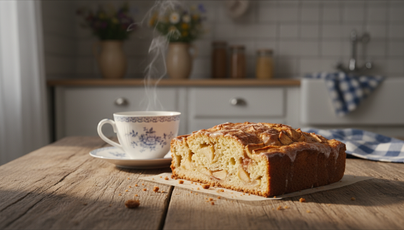 découvrez notre recette de moelleux maison, un cake sans œufs à la compote de pommes et à la cannelle, idéal pour un goûter gourmand et réconfortant.