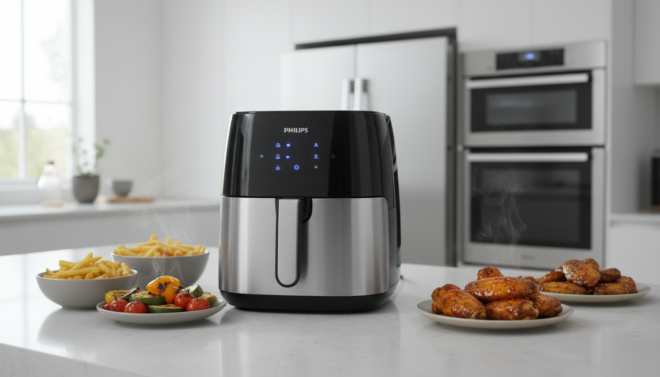 découvrez notre test complet de la philips airfryer série 1000, une friteuse à air alliant polyvalence et performance pour une cuisson saine et savoureuse.