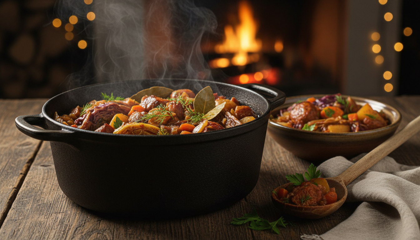 découvrez la recette traditionnelle de la potée de chou mijotée lentement, parfaite pour réchauffer vos soirées d'hiver glaciales avec ses saveurs authentiques et réconfortantes.