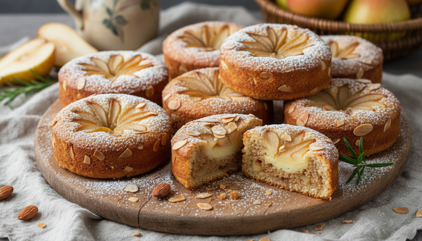 découvrez un gâteau irrésistible où la douceur de la poire s'harmonise avec la tendresse du biscuit, sans crème ni chocolat, pour une gourmandise légère et savoureuse.