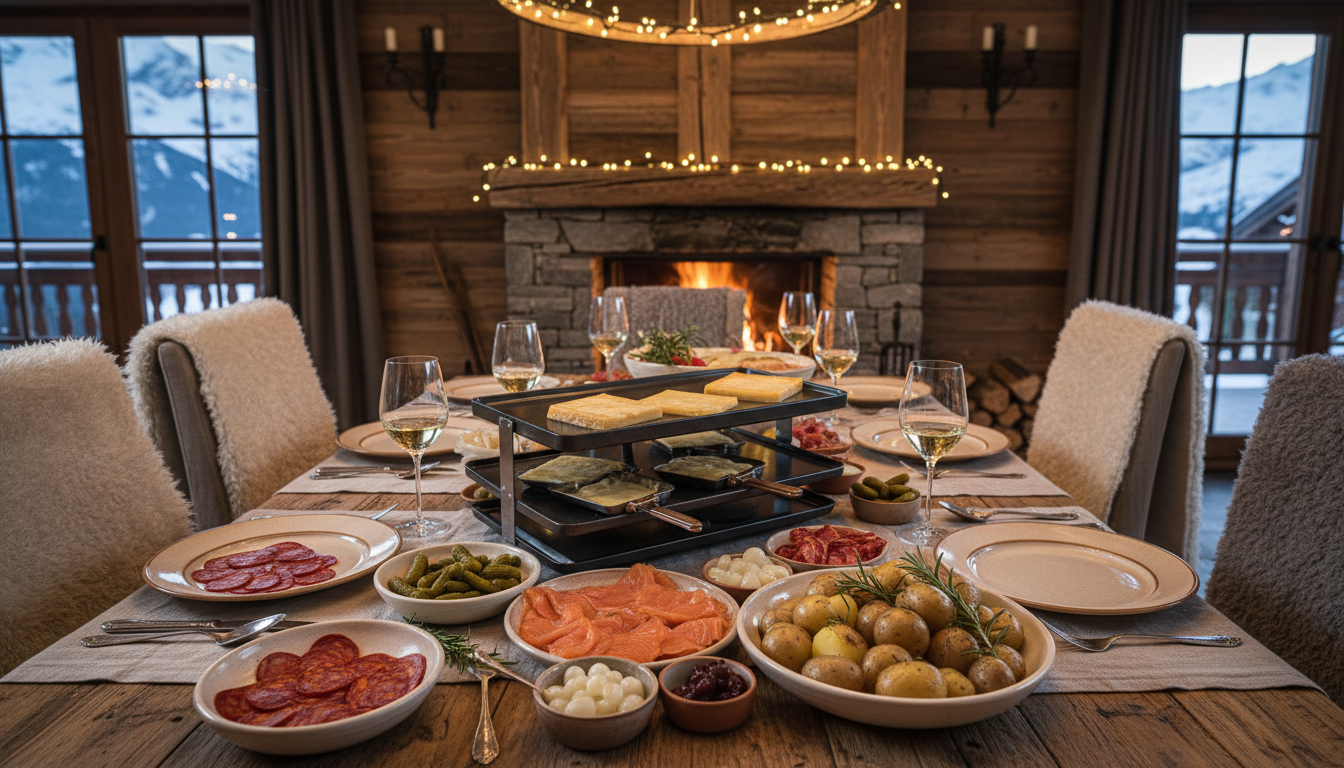 découvrez une raclette gourmande au chorizo et saumon fumé, une alliance audacieuse qui réveille vos papilles avec des saveurs riches et délicates.