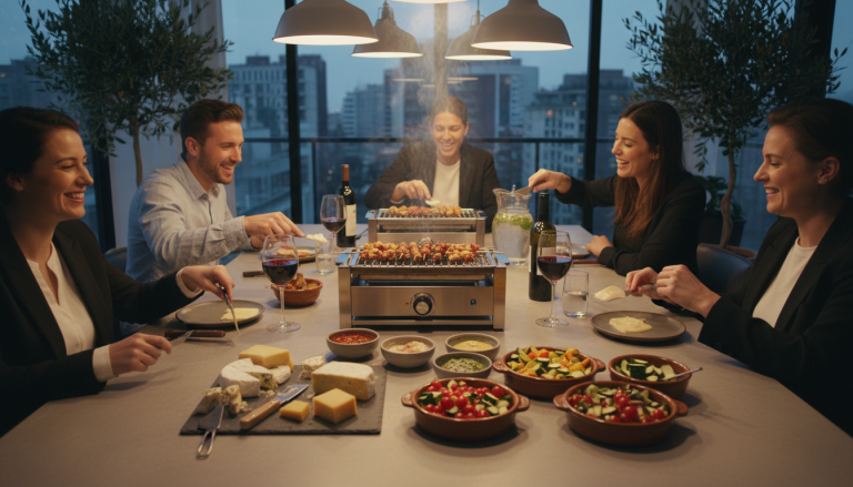 découvrez notre raclette revisitée en trio yakitori, un mélange audacieux de saveurs japonaises et savoyardes pour un repas convivial et surprenant.