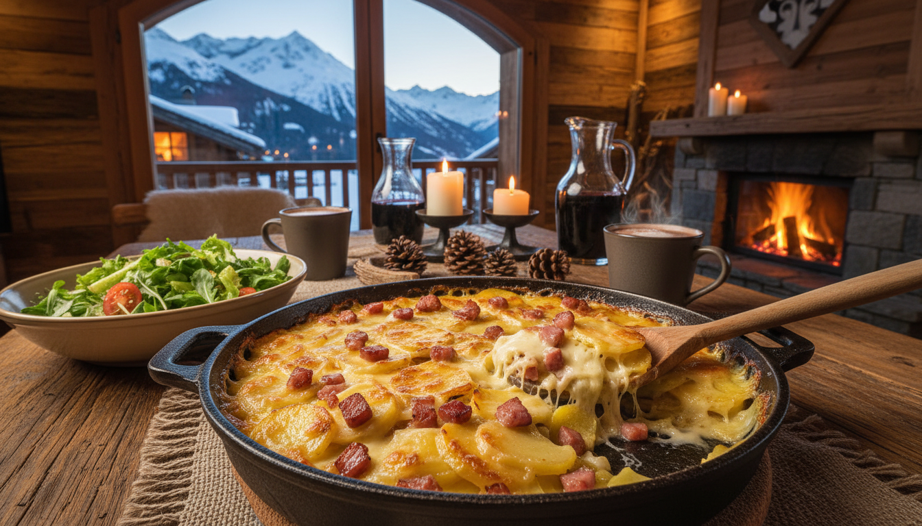 découvrez la tartiflette authentique avec ses pommes de terre dorées et son reblochon fondant, un plat savoureux qui allie tradition et gourmandise pour réchauffer vos repas.