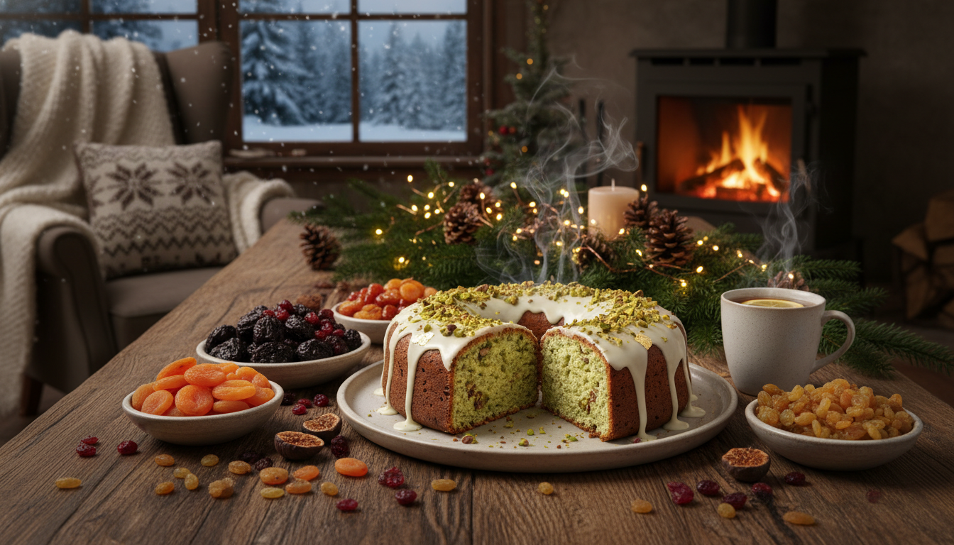 découvrez notre cake d’hiver irrésistible alliant pistache fondante, fruits secs croquants et une astuce de cuisson secrète pour un goûter mémorable et réconfortant.