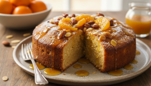 découvrez notre gâteau aux clémentines et amandes, une douceur légère comme un nuage ensoleillé, prête en moins de 15 minutes pour régaler vos papilles rapidement.