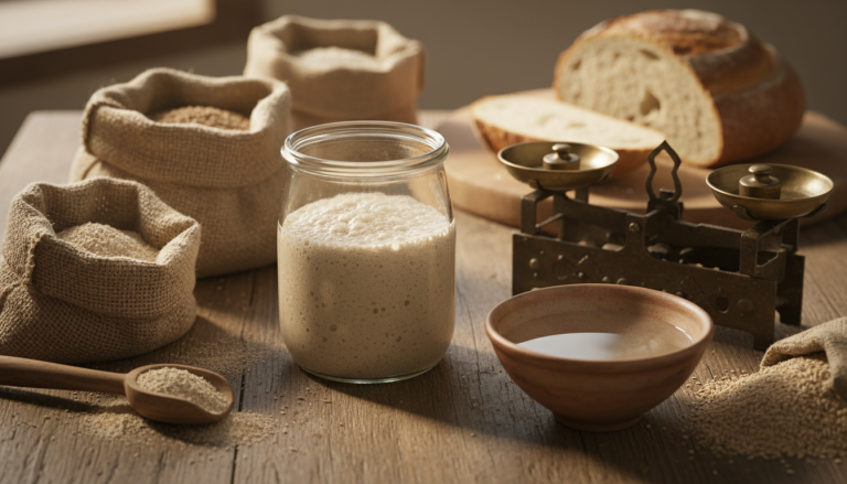découvrez le secret ancestral du levain maison : un mélange simple de farine et d'eau qui métamorphose le goût du pain pour des saveurs uniques et authentiques.