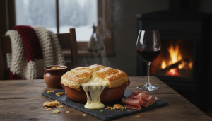 découvrez une recette hivernale réconfortante alliant une pâte croustillante, du fromage fondant et du jambon cru, pour un plat savoureux qui surprendra vos convives.