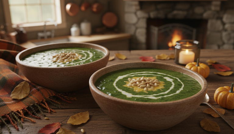 découvrez notre recette de velouté crémeux d’épinards au fromage, une soupe délicieuse et réconfortante parfaite pour se réchauffer lors des journées froides.