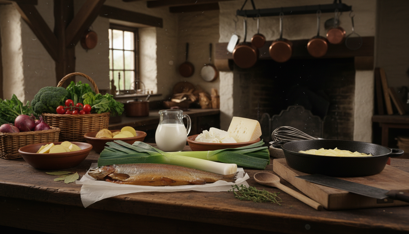 découvrez notre gratin traditionnel d'hiver alliant une béchamel onctueuse à une truite fumée fondante, pour des repas chaleureux et gourmands.