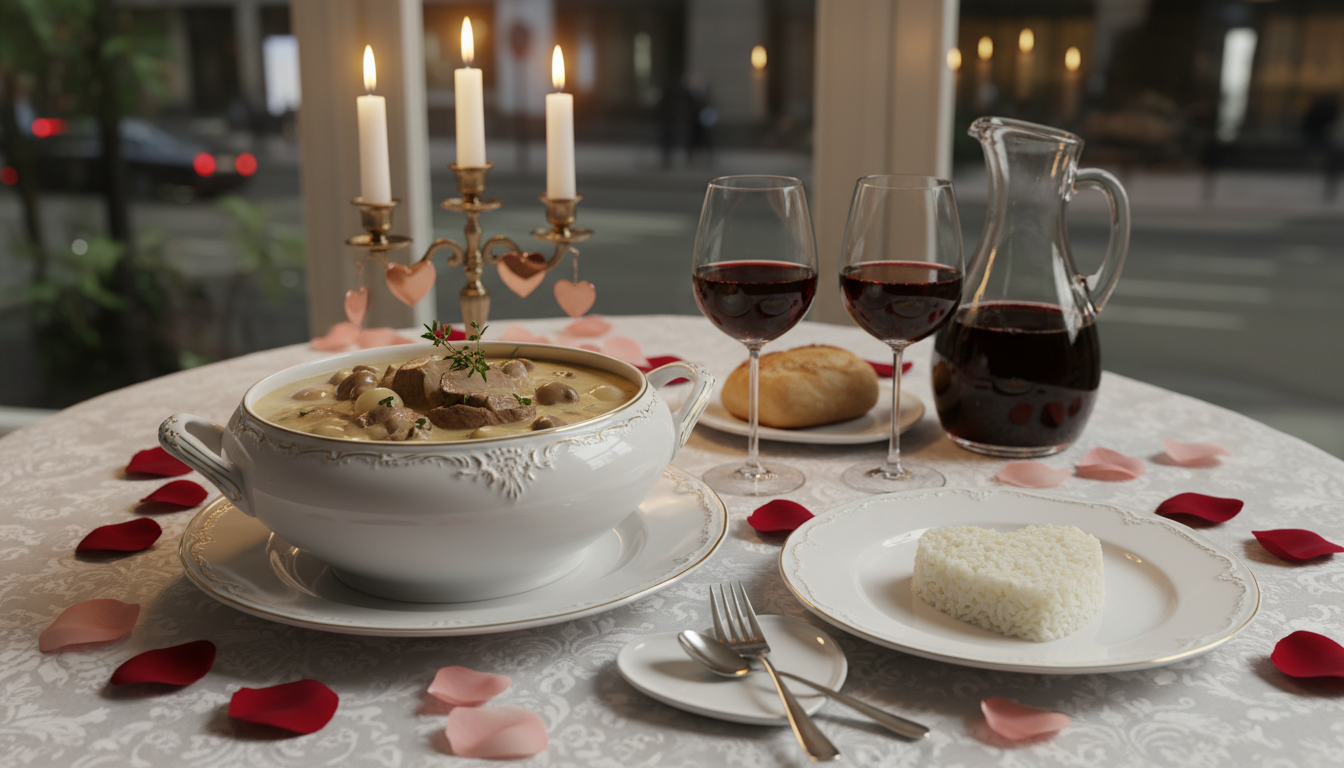découvrez notre recette de blanquette fondante à la verveine, un plat gourmand et raffiné pour une saint-valentin élégante et pleine de tendresse.